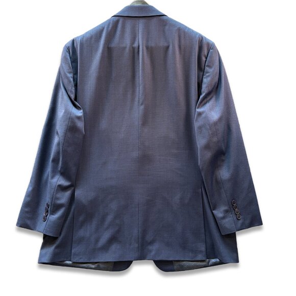 Michael Strahan 2-Piece Blue Wool Blend Wedding Suit Men's 44R 40x32 - Picture 3 of 16